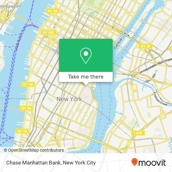 Chase Manhattan Bank map