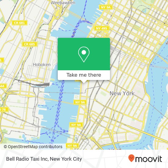 Mapa de Bell Radio Taxi Inc