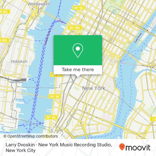 Larry Dvoskin - New York Music Recording Studio map