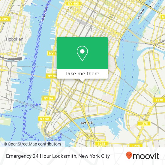 Emergency 24 Hour Locksmith map