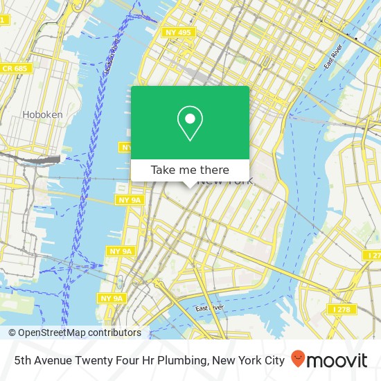 5th Avenue Twenty Four Hr Plumbing map