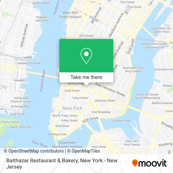 Balthazar Restaurant & Bakery map