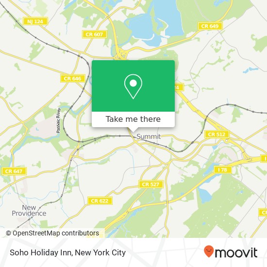 Soho Holiday Inn map