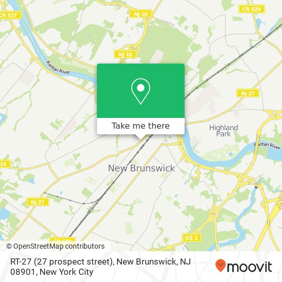 RT-27 (27 prospect street), New Brunswick, NJ 08901 map