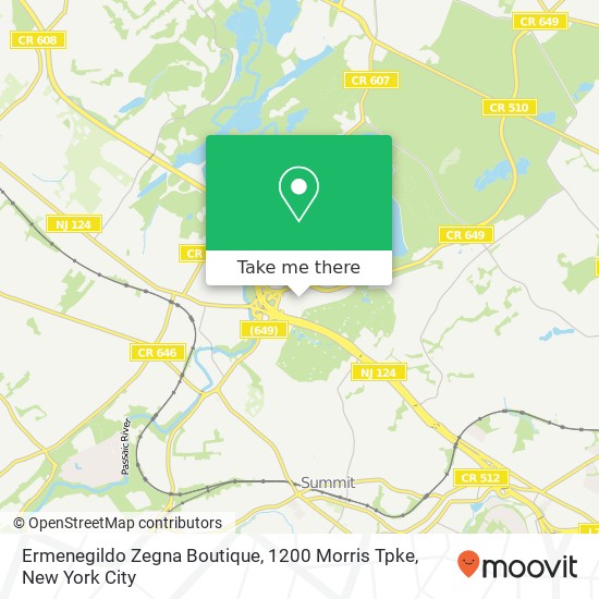 Mapa de Ermenegildo Zegna Boutique, 1200 Morris Tpke