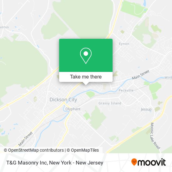 Mapa de T&G Masonry Inc
