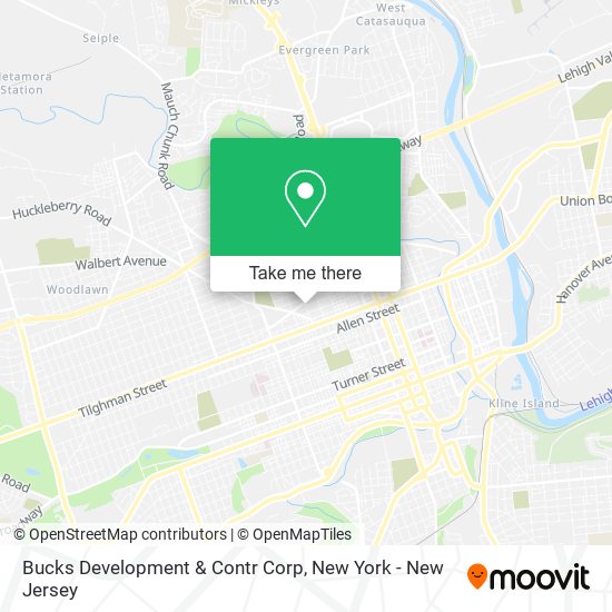 Bucks Development & Contr Corp map