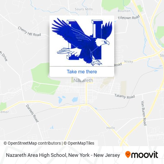 Nazareth Area High School map
