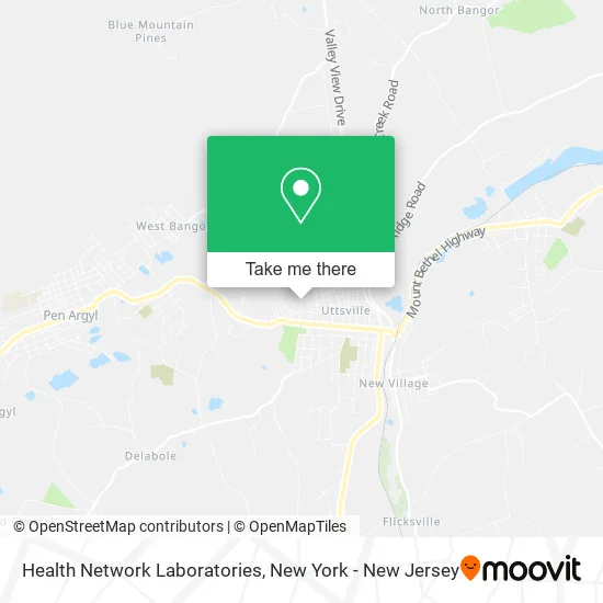 Health Network Laboratories map
