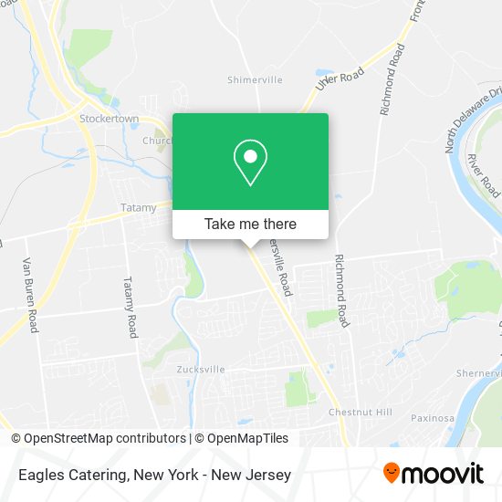 Eagles Catering map