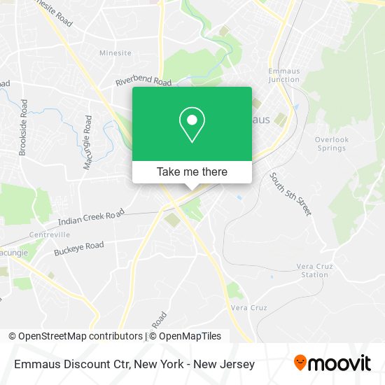 Emmaus Discount Ctr map