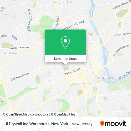 Mapa de Jl Drywall Inc Warehouse