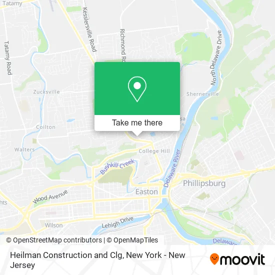 Heilman Construction and Clg map