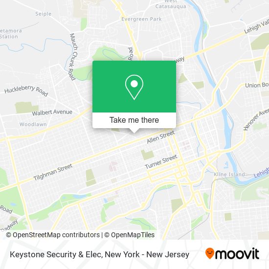 Keystone Security & Elec map