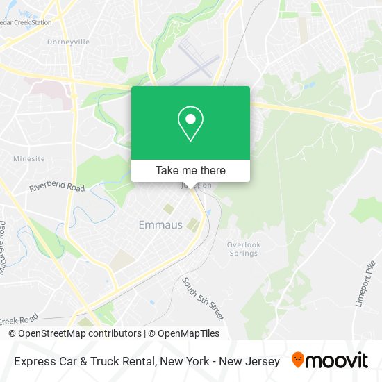 Express Car & Truck Rental map