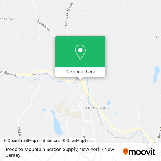 Pocono Mountain Screen Supply map