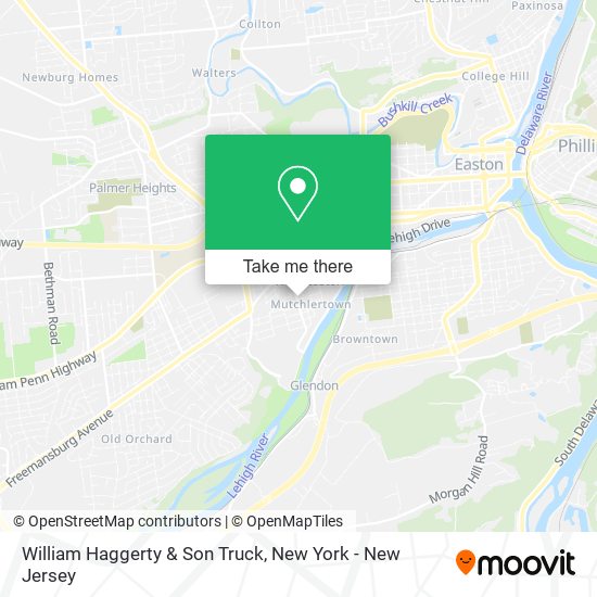 William Haggerty & Son Truck map