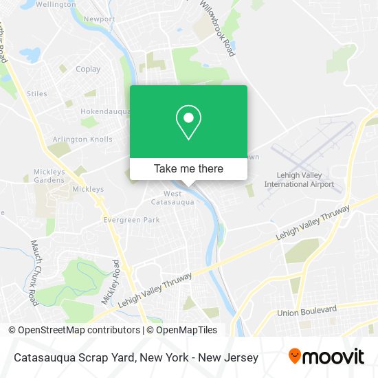 Catasauqua Scrap Yard map