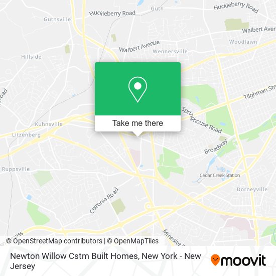 Newton Willow Cstm Built Homes map