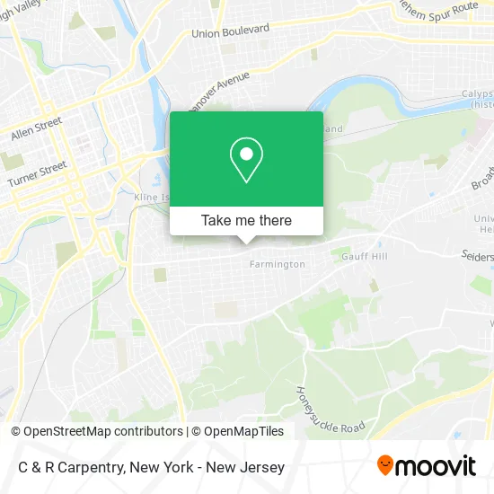 C & R Carpentry map