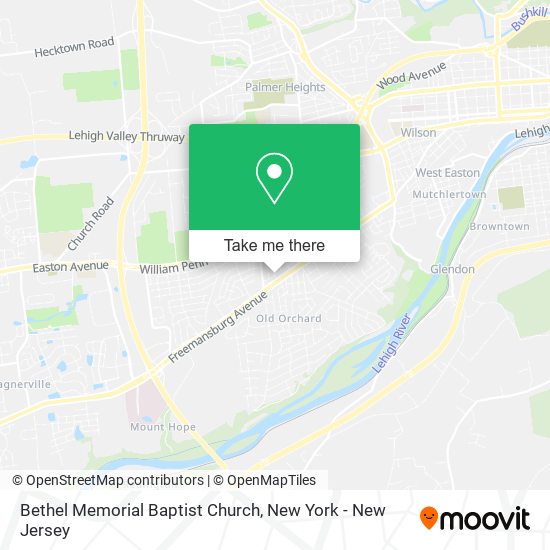 Bethel Memorial Baptist Church map