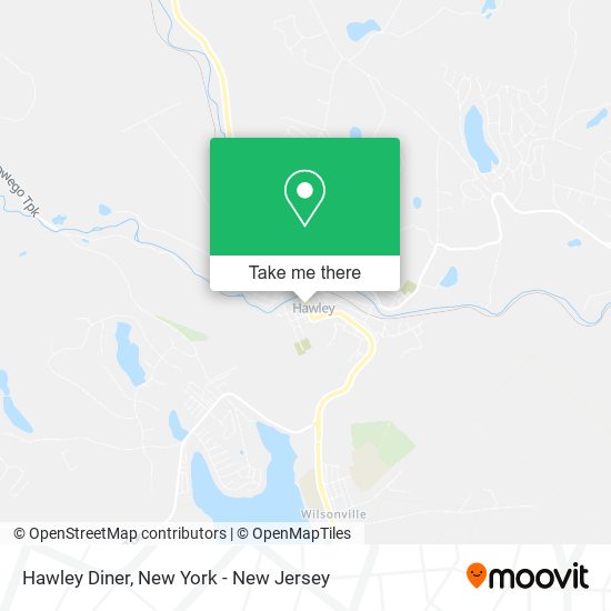 Hawley Diner map