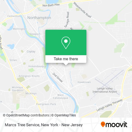 Marcs Tree Service map