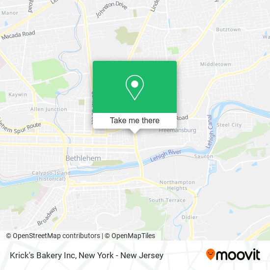 Mapa de Krick's Bakery Inc