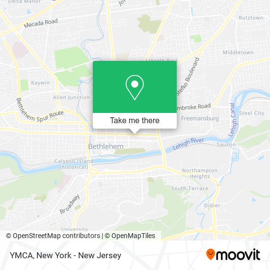 YMCA map