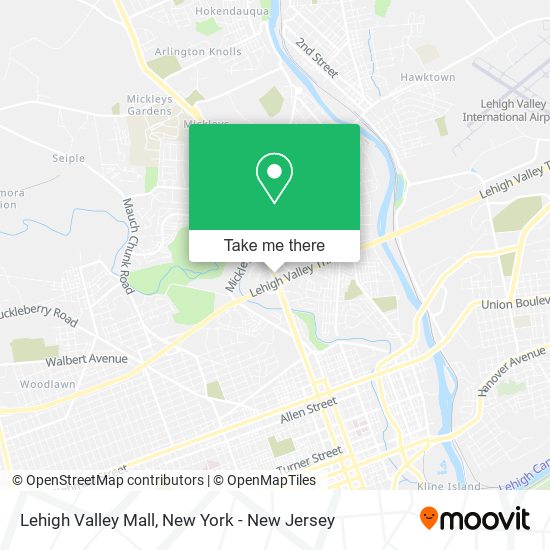 Mapa de Lehigh Valley Mall