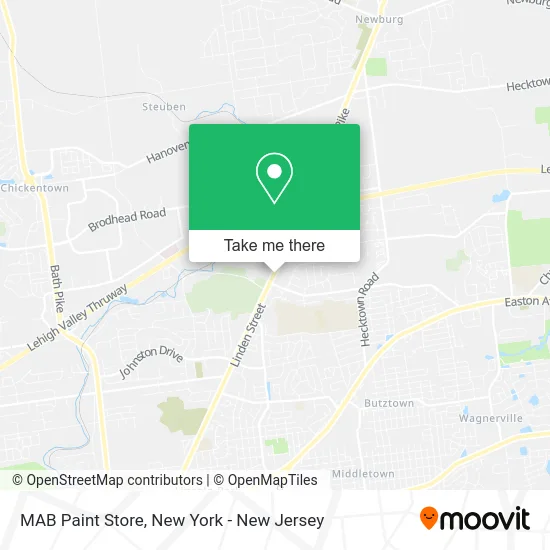 MAB Paint Store map