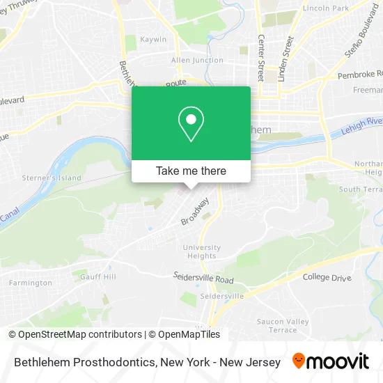 Bethlehem Prosthodontics map