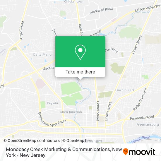 Mapa de Monocacy Creek Marketing & Communications