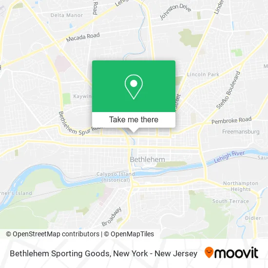 Bethlehem Sporting Goods map