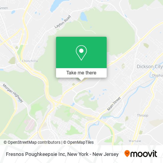 Mapa de Fresnos Poughkeepsie Inc