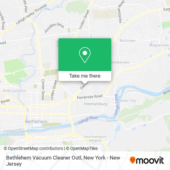 Bethlehem Vacuum Cleaner Outl map