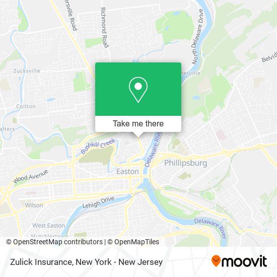 Zulick Insurance map