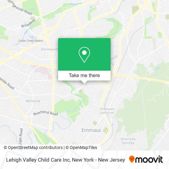 Mapa de Lehigh Valley Child Care Inc