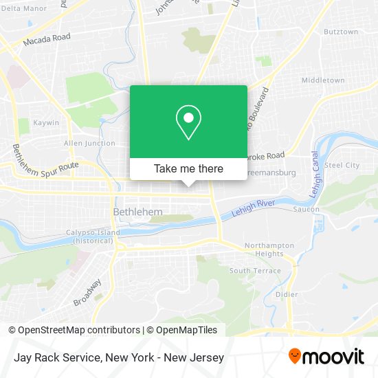 Jay Rack Service map