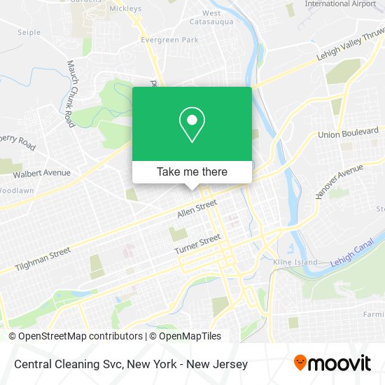 Central Cleaning Svc map