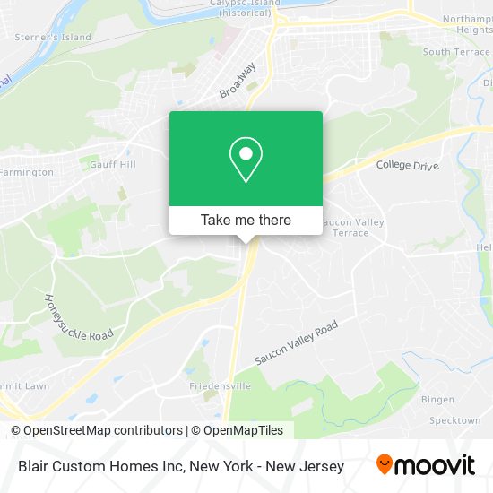 Blair Custom Homes Inc map