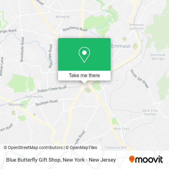 Mapa de Blue Butterfly Gift Shop