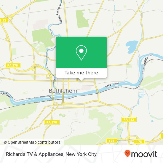 Richards TV & Appliances map