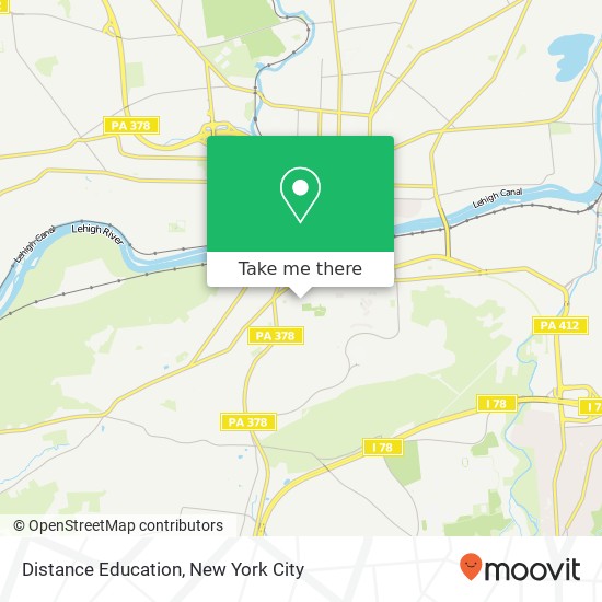 Distance Education map