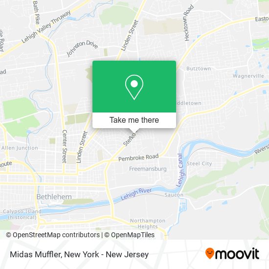 Midas Muffler map