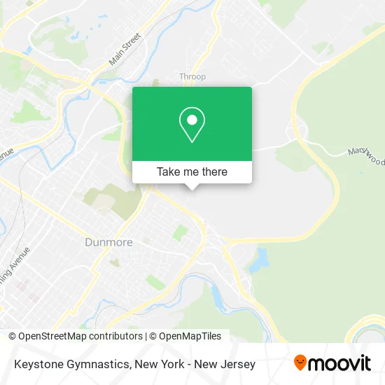 Keystone Gymnastics map