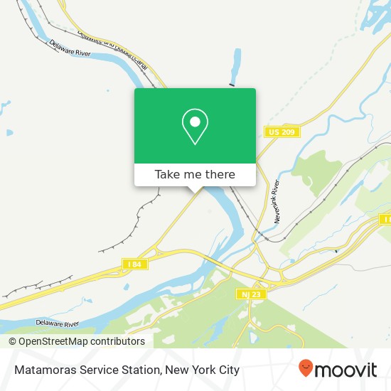 Matamoras Service Station map