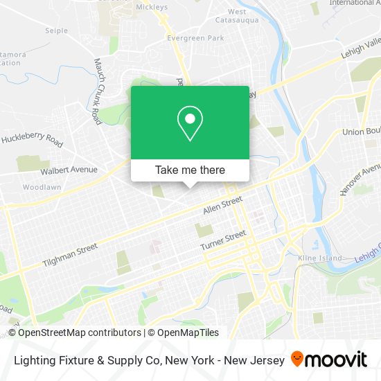 Lighting Fixture & Supply Co map