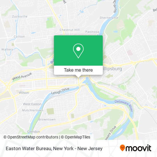 Easton Water Bureau map