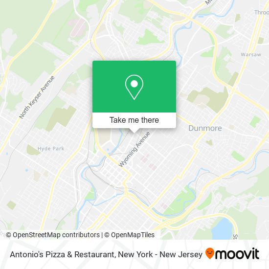 Antonio's Pizza & Restaurant map